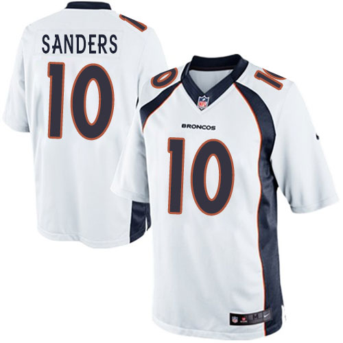 Men's Limited Emmanuel Sanders Nike Jersey White Road - #10 NFL Denver Broncos